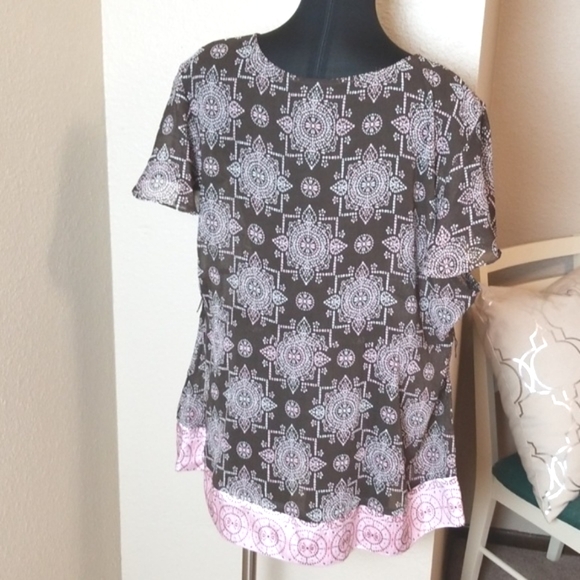 Lane Bryant Blouse Flutter Sleeve - Picture 4 of 5